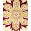Tapis ivoire en laine noué à la main de conception unique 8 pi 3 po x 10 pi Hina Hina