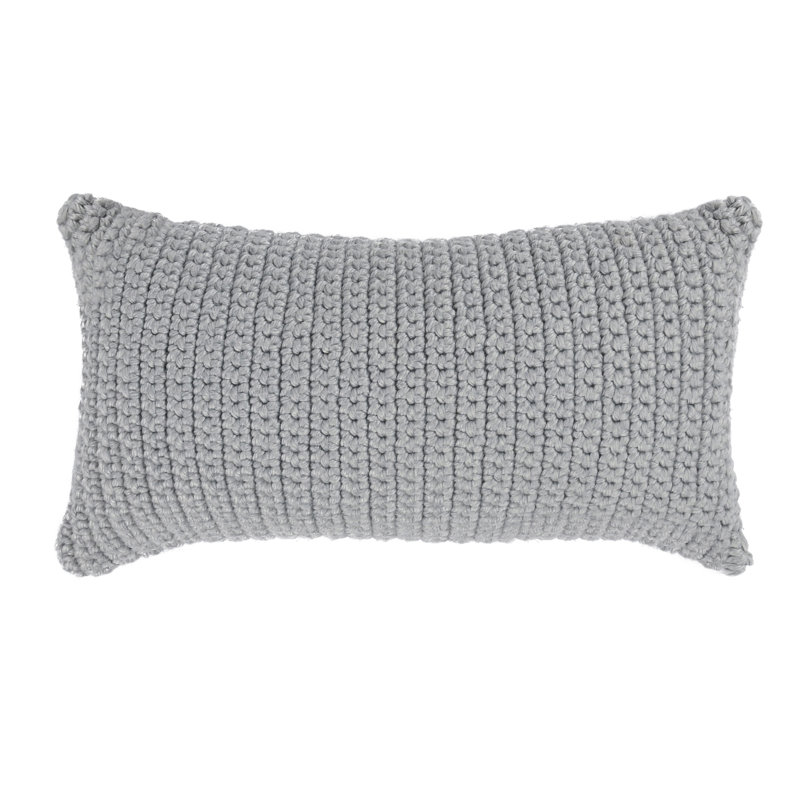 Coussin d'extérieur Prism Performance, Gris clair, H 14 po x l 26 po, Forme rectangulaire