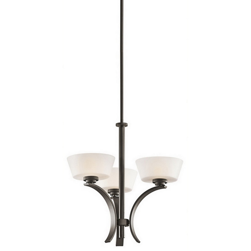 Lustre classique/traditionnel ombré 3 lumières Perez