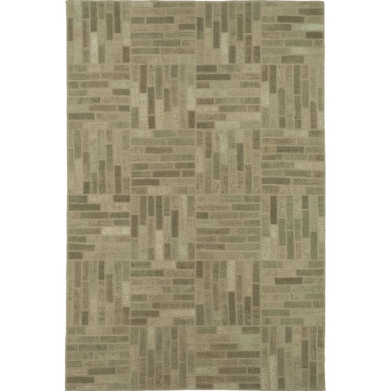 Tapis brun en coton noué à la main