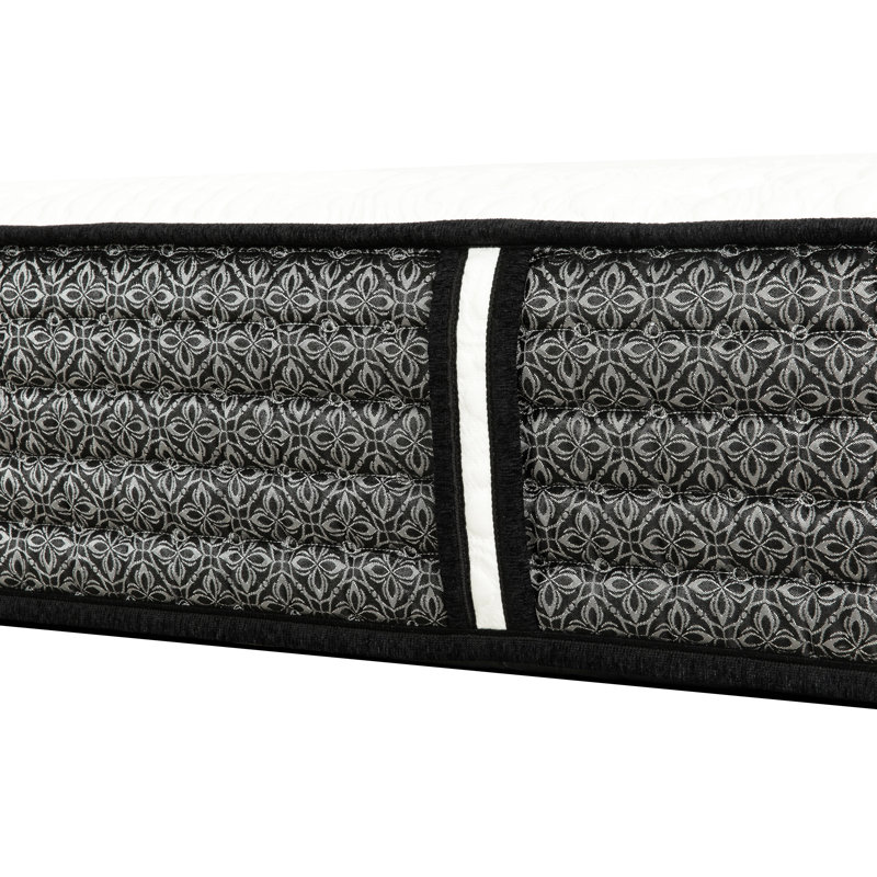 Premium 12 In.Pocket Coil Hybrid Mattress, Plush Gel Memory Foam Mattress, White/Gray, King