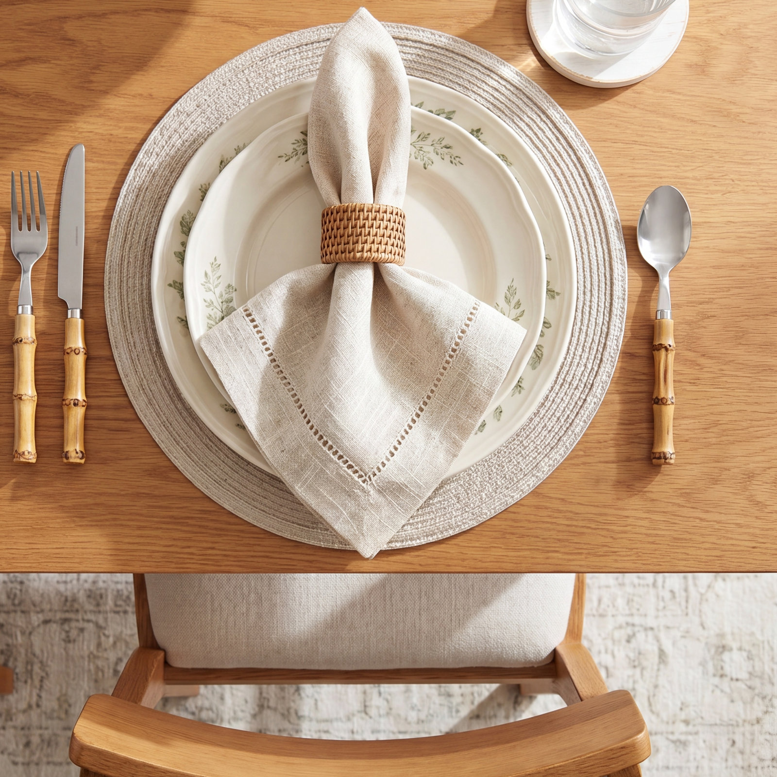 Linen Blend Napkin, 20" W x 20" L