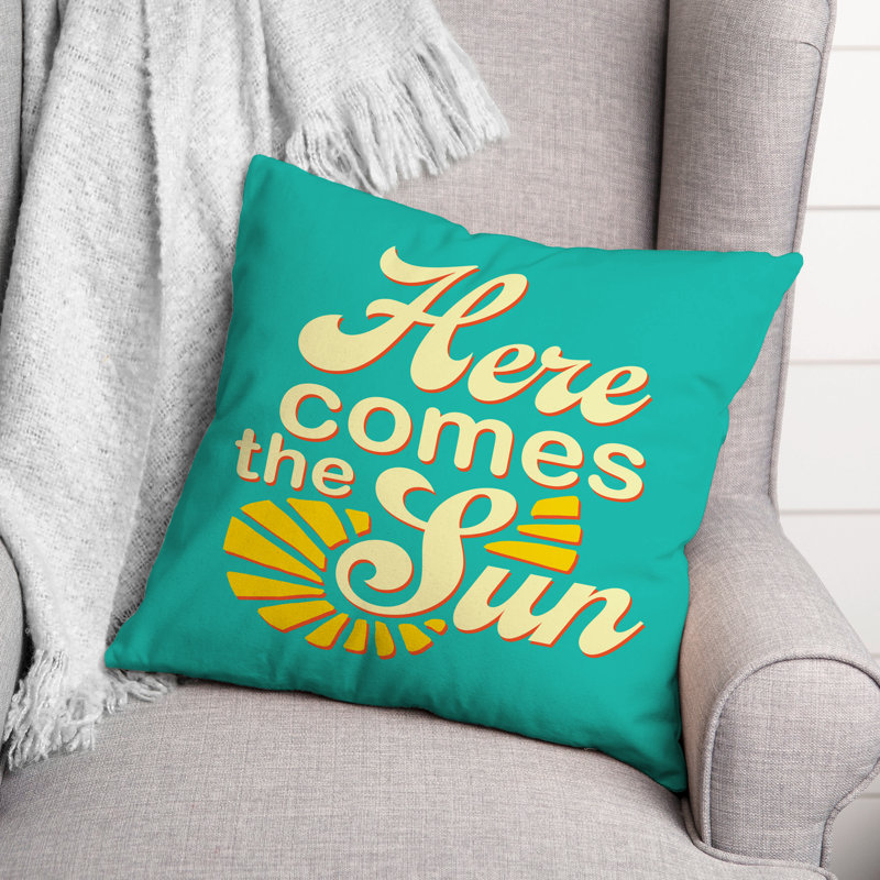  Here Comes the Sun Square Pillow Cover & Insert