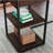 L-Shaped Desk, Brown Finish-1839534602