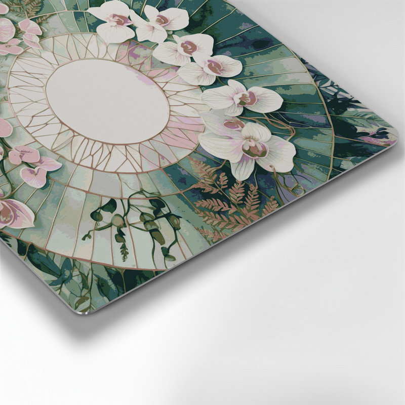 Art mural en métal Botanical Botanical Mandalas, H 16 po x l 16 po