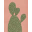 Modern Pink Cactus Print by Other Artist-173197340-173197332-173197329