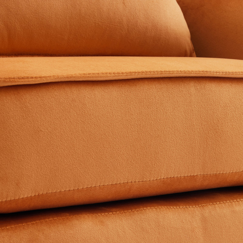Single Accent Chairs Armchair, Orange