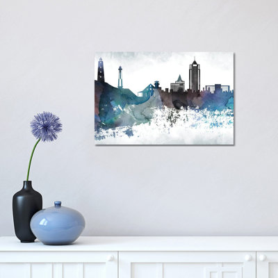 Virginia Bluish Skyline by WallDecorAddict - Wrapped Canvas Gallery-Wrapped Canvas Giclée