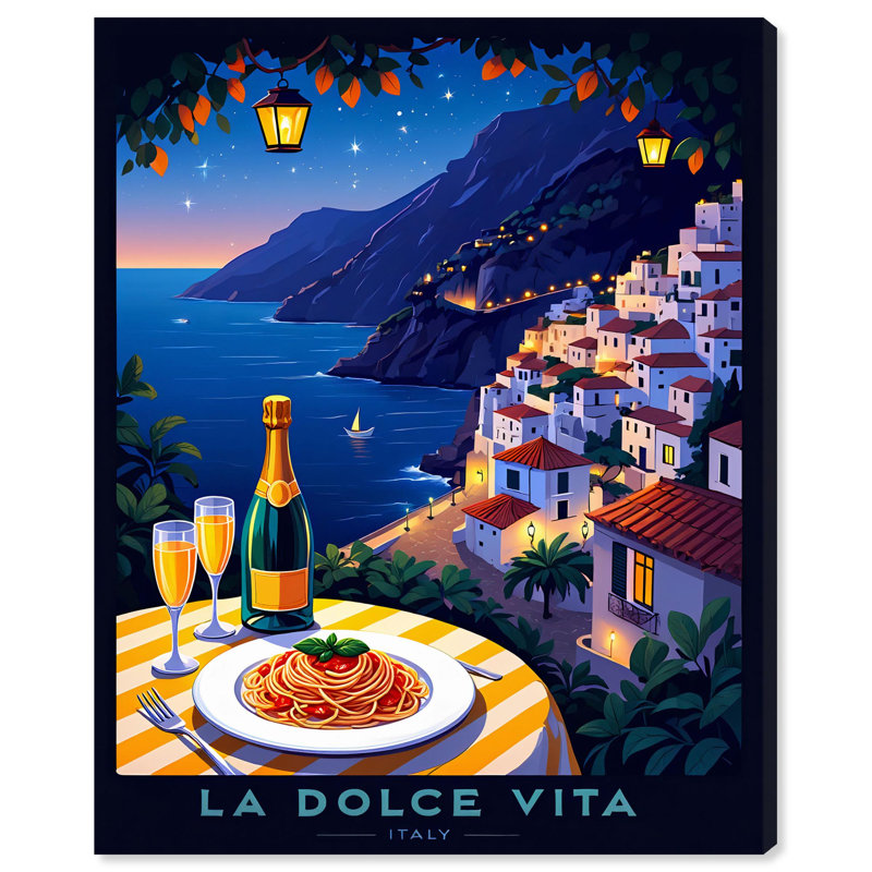 Impression sur toile Cliffside, H 24 po x l 20 po, Toile tendue avec châssis