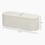 Banc de rangement avec repose-pieds 46 po, banc de rangement rembourré en polaire Teddy