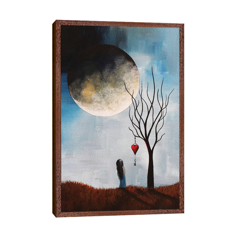 May Contain Traces Of Love - Print on Canvas, Classic Brown Wood Framed, 66.04 cm H x 45.72 cm W