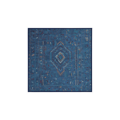 Machine Washable Grey Area Rug