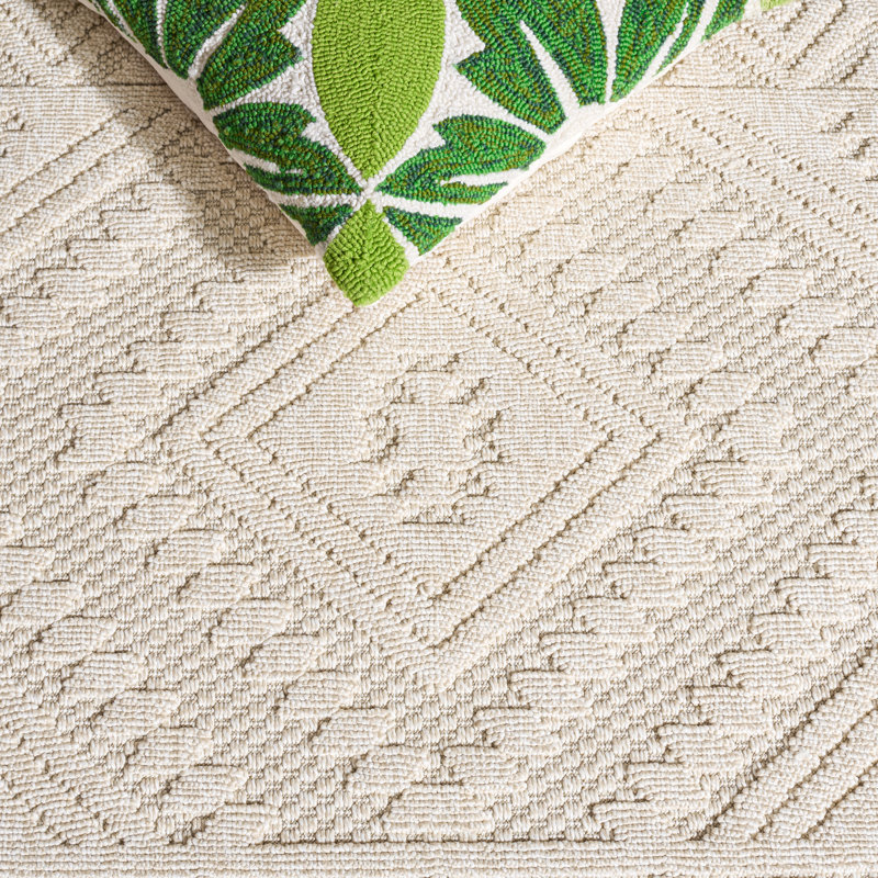 Jozelle 230 Polypropylene Geometric Shapes Indoor / Outdoor Indoor/Outdoor Area Rug, Rectangle 8' x 10'