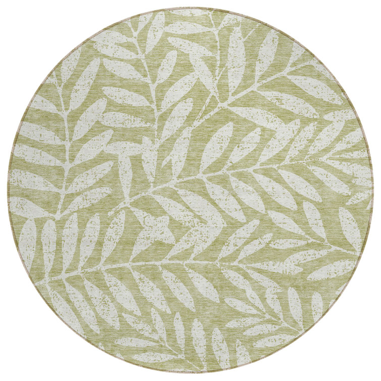 Lamanna Washable Floral Indoor / Outdoor Rug
