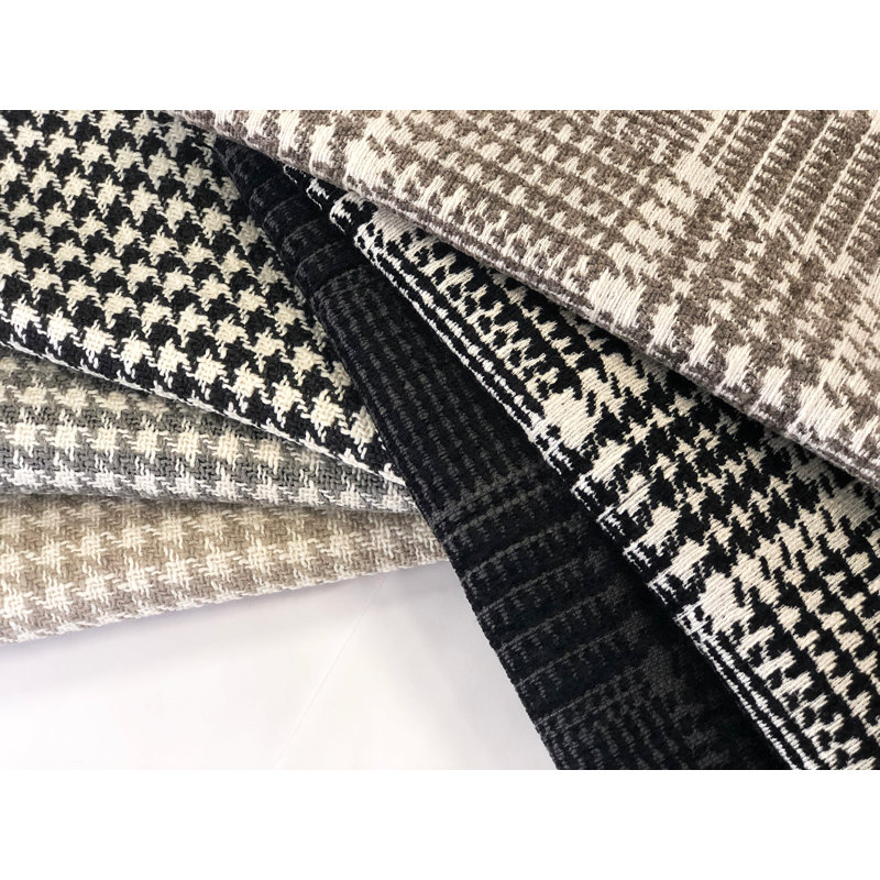 Houndstooth Chenille | Jace Fabric_JACE, Black