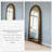Half-Circle Manufactured Wood Full Length Mirrors-1379923880