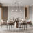 Boydtown 3 - Light Dimmable Chandelier Linear Chandelier Kitchen Chandelier Over Island For Dining Room Kitchen Island