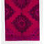 Tapis de couloir turc contemporain noué à la main de couleur rose 3,3 x 11,4 pi