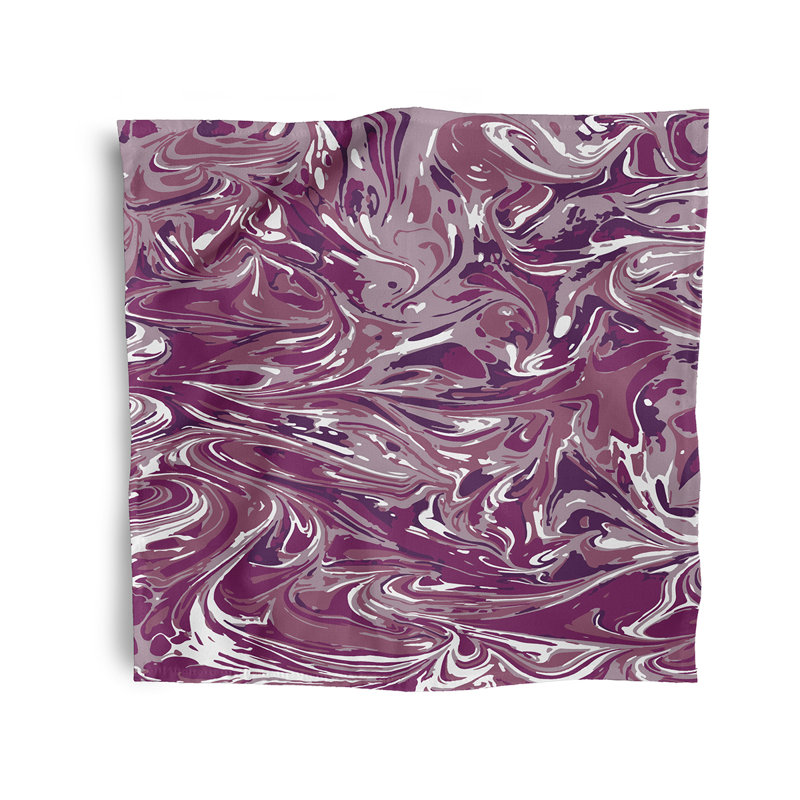 Ashonte Polyester Abstract Square Napkin, Purple