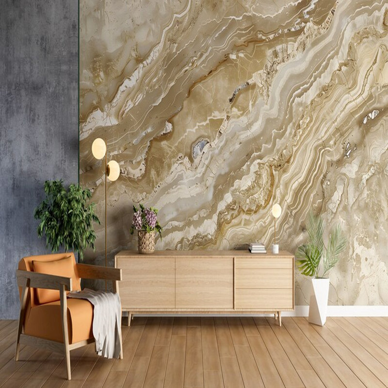 Golden Sand Marble Flow, 96" L x 108" W