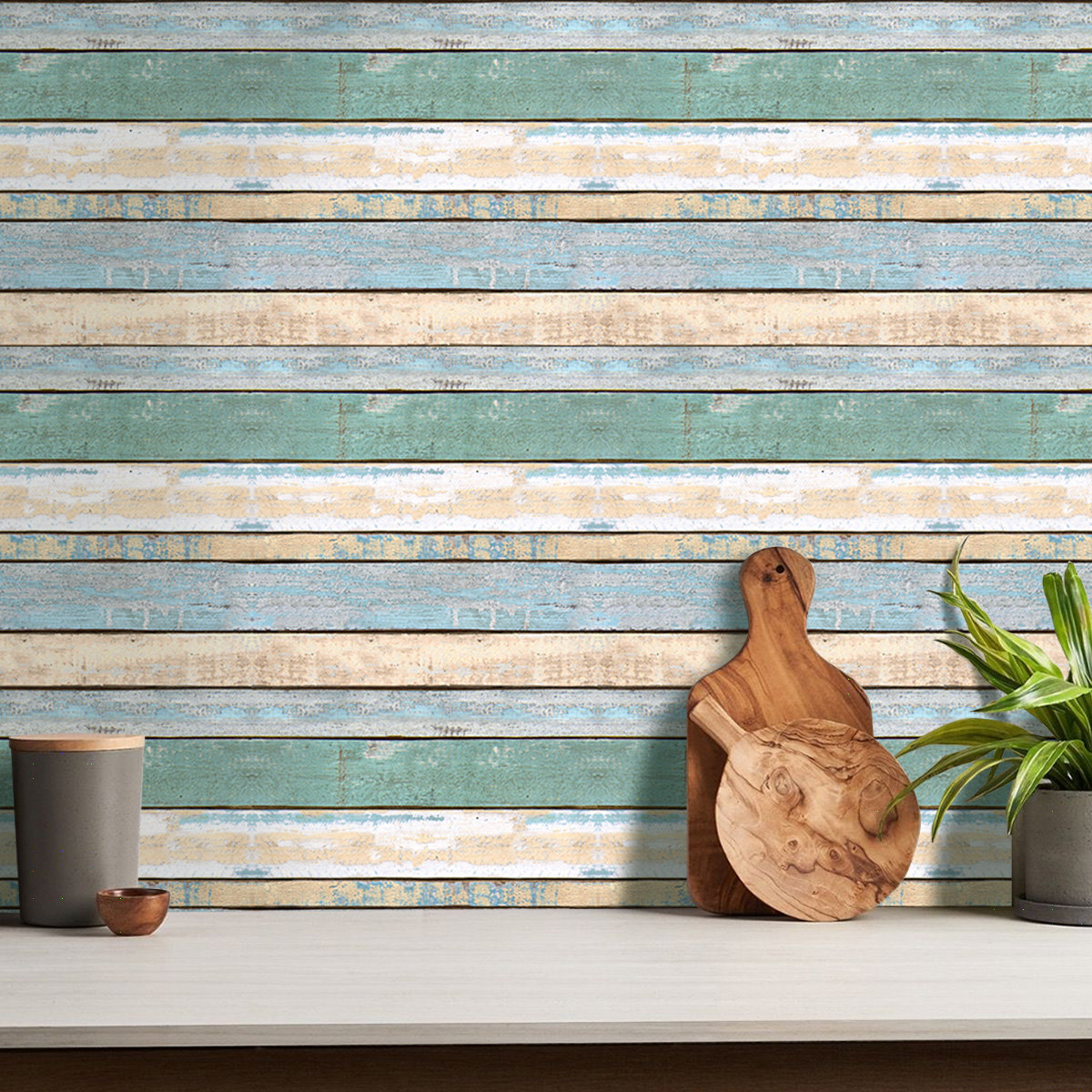 commomy 10 Pcs 3D Faux Wood Wall Panels Peel and Stick – 11.8"x11.8 ...