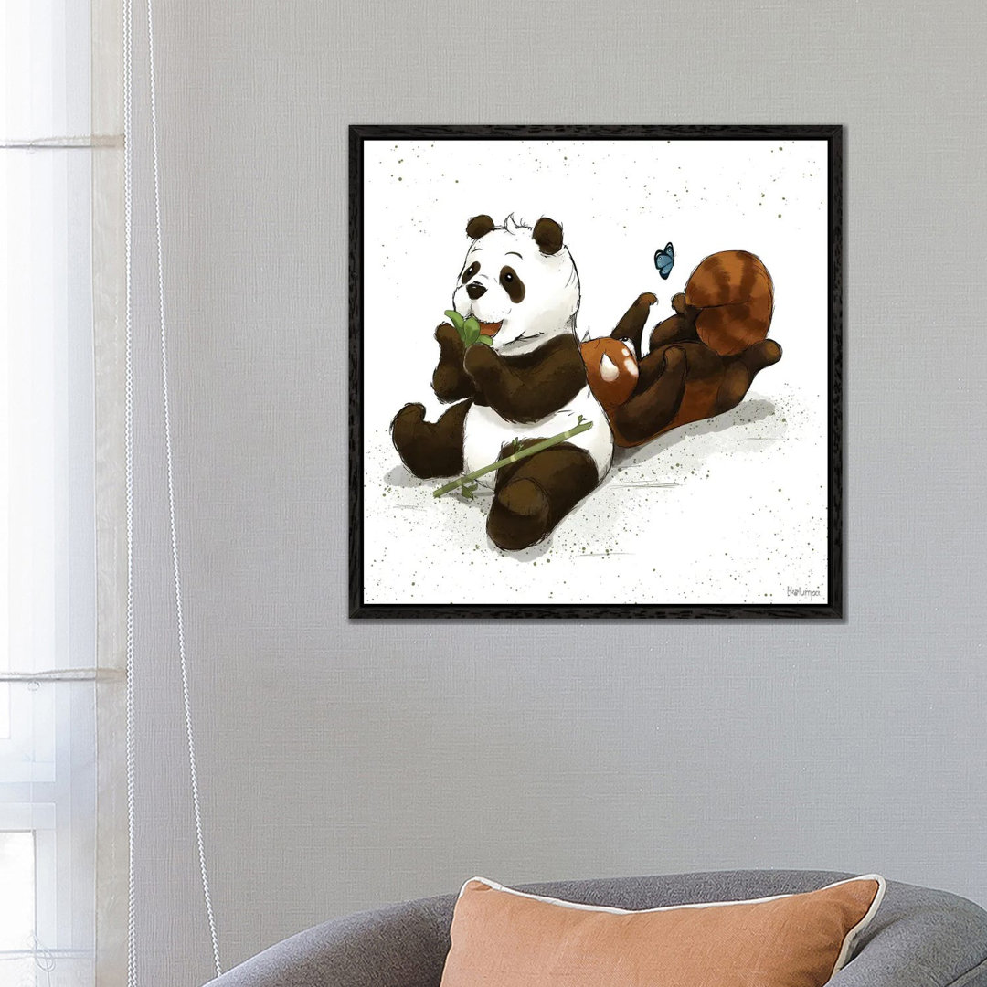 Pandafriends von Holumpa - Galerie-umwickelte Leinwand Giclée auf Leinwand