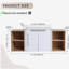 Meuble-lavabo de 48 po avec lavabo et deux petites tablettes de rangement