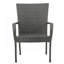 Chaise empilable en osier gris 4 pièces-953731260