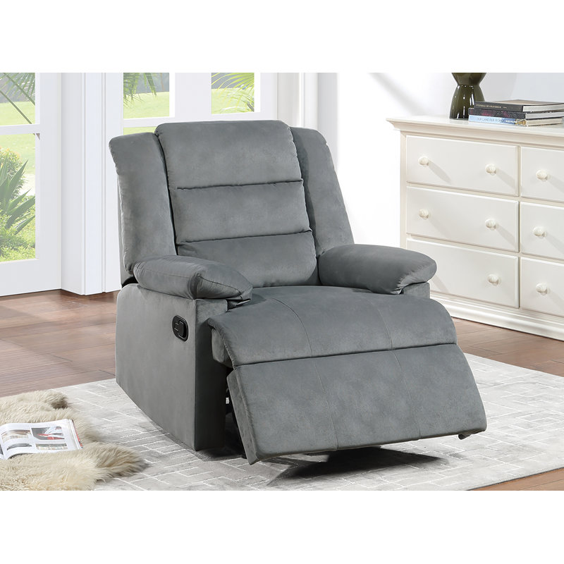 Fauteuil inclinable manuel simple, Gris