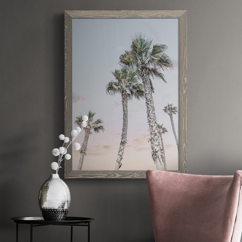 Fabry Palms Up, reproduction d'art sur toile, H 37,5 po x l 27,5 po x P 1 po, gris