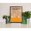 «Long Beach City Map», reproduction d'impression sur affiche en orange clair-24706094