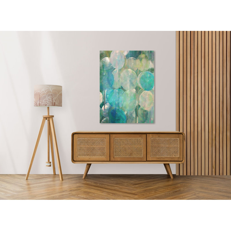 GREVILLEA «Capiz Shell Abstract» par Graffitee Studios, impression sur toile tendue, H 24 po x l 18 po x P 1,5 po