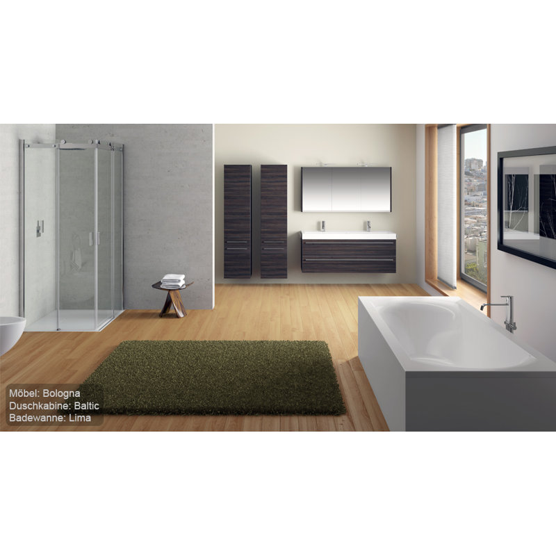 x Soaking Acrylic Bathtub, 80cm H x 170cm L x 87cm D
