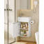 400 mm Bathroom Vanity Unit with Basin, Wall Mounted Vanity Bathroom Unit, Soft Close Single Door, Floating Under Sink and Vanity Unit for Compact Spaces, White