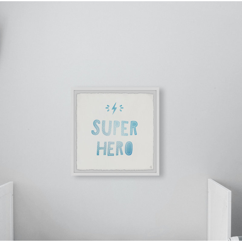 Impression encadrée «Superhero Lightning» de Crispin, H 24 po x l 24 po x P 1,5 po