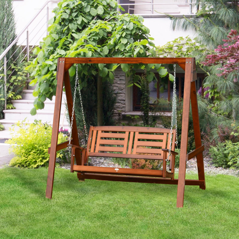 Balancelle d'extérieur 2 places en bois