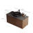 36 Inch Bathroom Vanity, Modern Single Sink Bathroom Vanity with Black Sintered Stone Top, Ceramic Basin