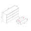 110 cm W Chest of 9 Drawers