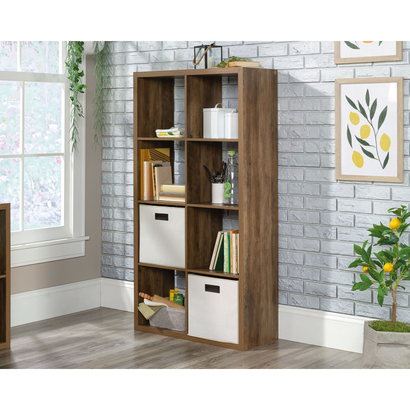 Bibliothèque à cubes Chrisine, Brun, (8 tablettes) H 58 po x l 30 po x P 13 po