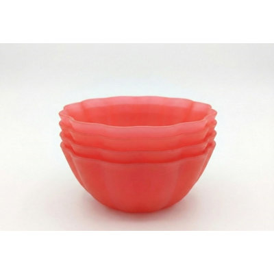 Scallop Petal PP 12-Piece Dinnerware Set - Pink