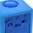Digital Mechanical Alarm Tabletop Clock in Blue
