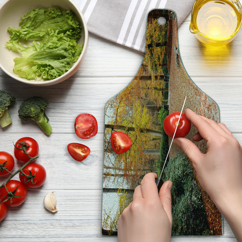 Planche à découper en verre trempé Ambesonne