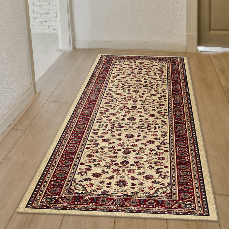  Tapis d'intérieur ivoire Safira, Tapis de couloir 2 pi 2 po x 7 pi 7 po