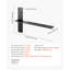 2 supports de tablette flottants robustes-539696308