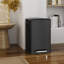 13-Gallon Stainless Steel Step On Trash Can Kitchen Soft Close Garbage Bin With 30 Garbage Bags-119716741