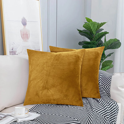 Retrospec Crushed Velvet Scatter Cushion Cover Set
