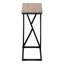 Table d'appoint, en forme de C, bout, côté, collation, stratifié, métal, contemporain, moderne-273209906