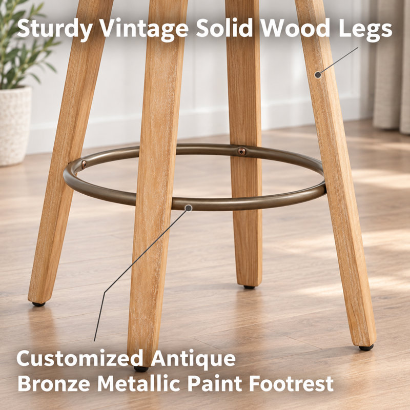Tabourets pivotants en polyester Uniondale, Gris, Tabouret de bar (siège d'une hauteur de 30 po)