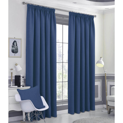 Meliha Pencil Pleat Blockout Curtains