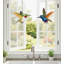 Ensemble de 2 ornements en forme de piquet de jardin extérieur en métal avec piquet de printemps et finition résistante aux intempéries - couronne / rubis-849695692